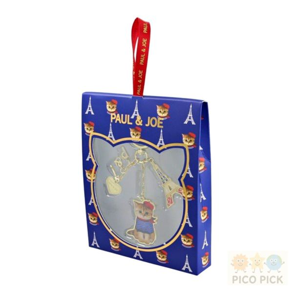 現貨+預購 日本正版PAUL & JOE 貓咪琺瑯吊飾鑰匙圈（4款可選） 