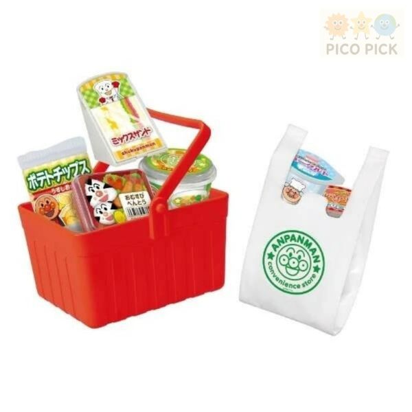 日本正版直送 【ANPANMAN 麵包超人】便利商店互動遊戲組｜掃描結帳・電子微波爐・16款擬真商品 