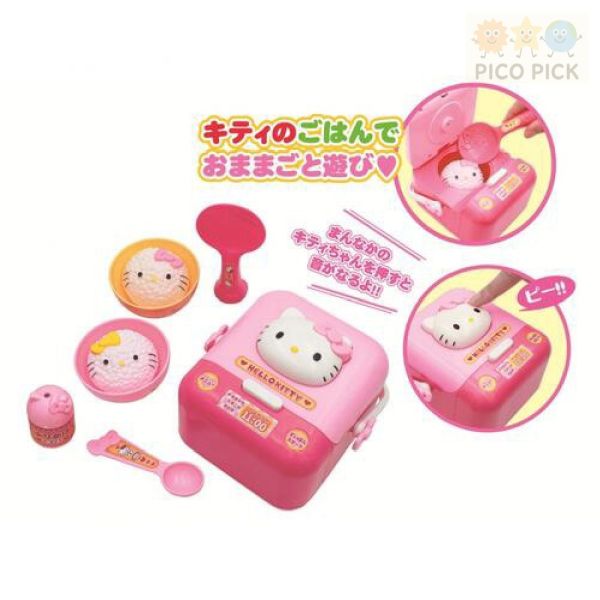 日本正版｜三麗鷗 Hello Kitty 兒童玩具 飯鍋組合套裝｜角色扮演 過家家 