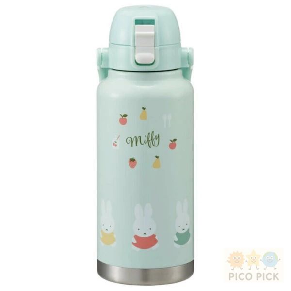 日本直送｜Miffy 米飛兔保冷不鏽鋼水壺 1000ml（附提把） 