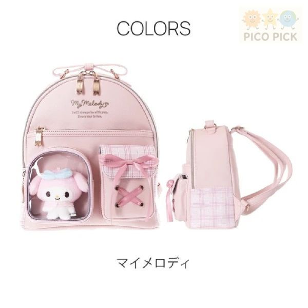 日本直送 正版Sanrio 後背包 透明口袋迷你背包｜兒童書包（4款可選） 