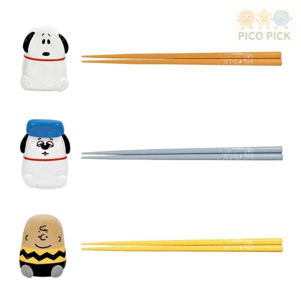 日本直送 Snoopy 筷子＋筷架組｜史努比／Olaf／查理布朗 Snoopy筷子, 史努比筷架, Olaf餐具, Charlie Brown筷子組, Snoopy餐具組, 日本正版史努比