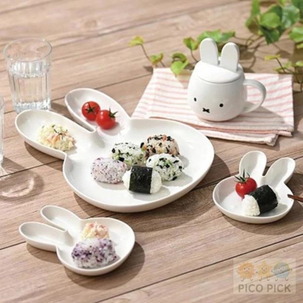 日本直送 【Miffy 米菲造型陶瓷餐盤（大尺寸／小尺寸可選） 