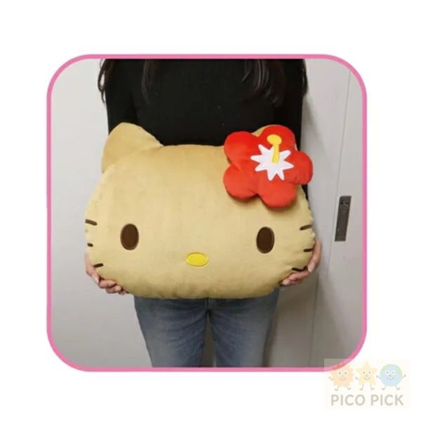 預購商品 請私訊 日本直送｜Hello Kitty 日燒系列臉型抱枕｜療癒家飾靠枕｜兩款可選 