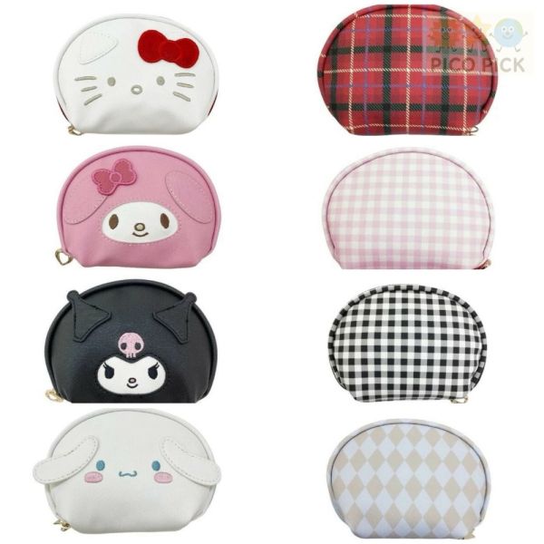 日本正版 Sanrio 手提化妝包／立體收納包｜大耳狗／庫洛米／Hello Kitty／美樂蒂 