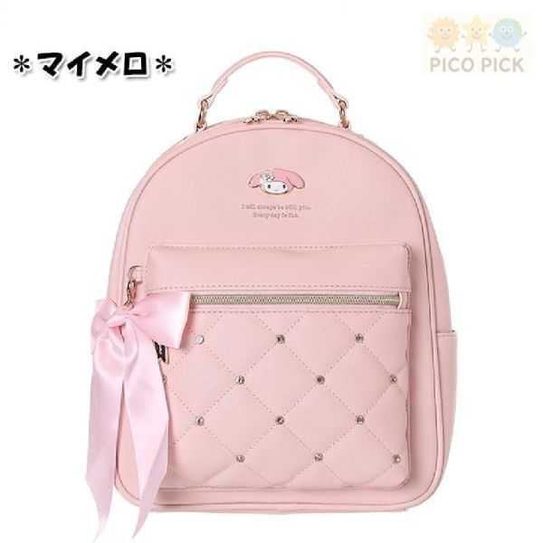 【日本直送 正版Sanrio 後背包｜蝴蝶結菱格迷你背包】（4款可選 