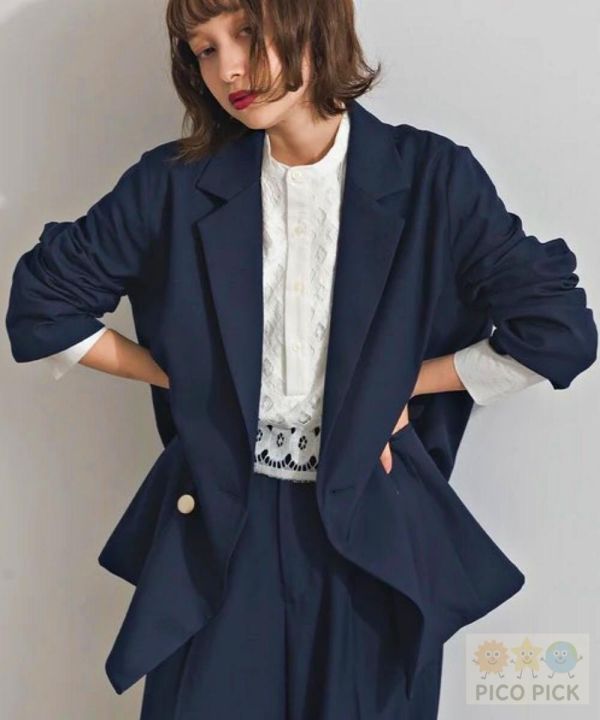 2026春裝 日本Elencare Due to 雙排釦西裝外套 質感西裝外套 套裝外套 休閒正式兩用外套 