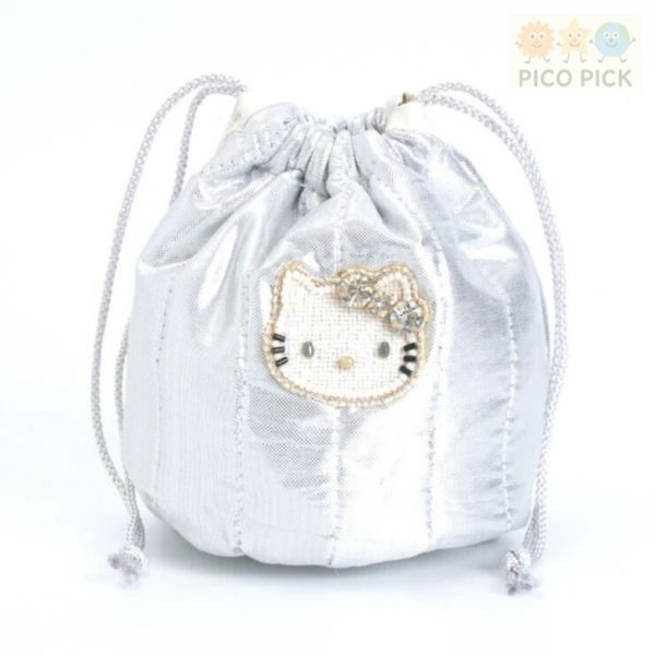 【Hello Kitty × MAYGLOBE】手工珠繡束口袋 