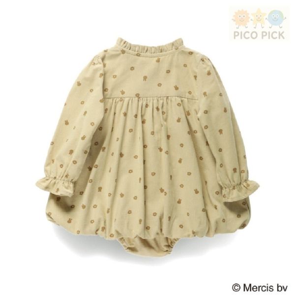 日本｜Branshes × 米飛兔 MIFFY 長袖氣球連身衣｜寶寶秋冬洋裝 包屁衣 80公分 Branshes 米飛兔 連身衣、寶寶洋裝 包屁衣、日本嬰兒服飾、米飛兔秋冬童裝、日本童裝代購
