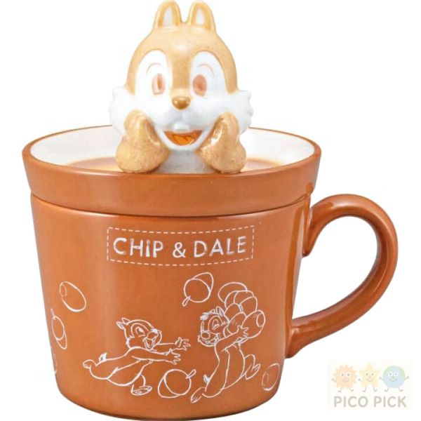 現貨+預購｜日本迪士尼 奇奇蒂蒂立體造型陶瓷馬克杯（附蓋） 