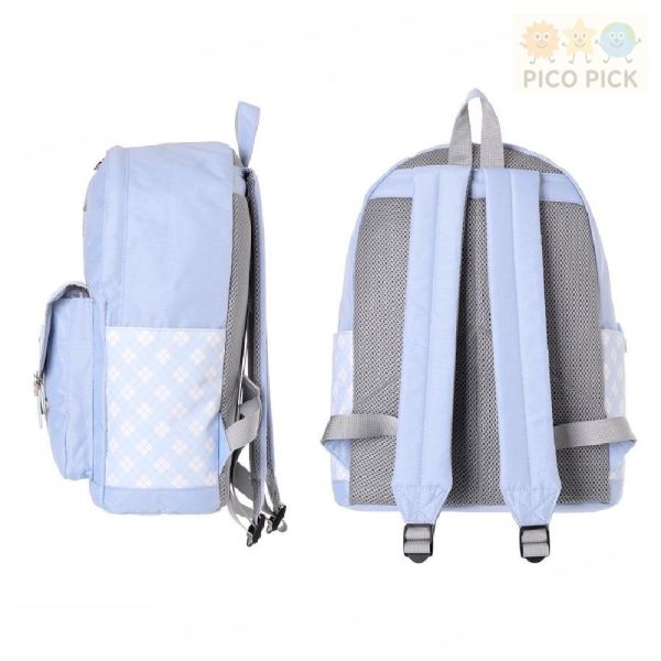 日本正版｜Coboca+格紋愛心腰帶蝴蝶結 後背包｜聚酯纖維 17L 大容量 學生書包 休閒背包 