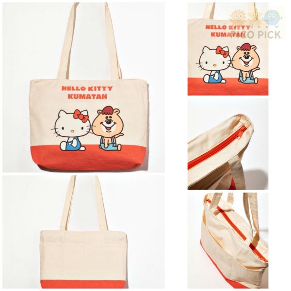日本直送 夢幻聯名HELLO KITTY × KUMATAN 聯名托特包系列 