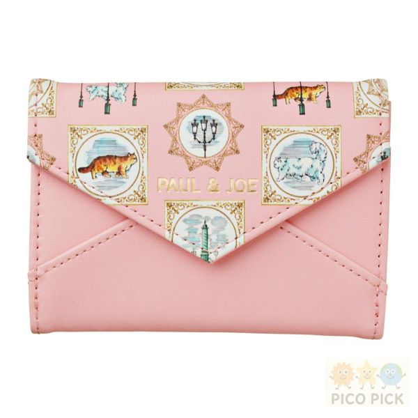 日本正版PAUL & JOE 2025秋冬新款｜卡片夾包｜三款選擇（海軍藍／粉色插畫／奶油貓咪） 
