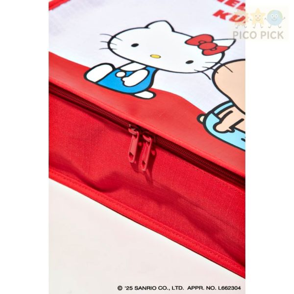 日本直送 日本正版夢幻聯名HELLO KITTY × KUMATAN 聯名旅行袋｜收納袋四件組｜可折疊收納 