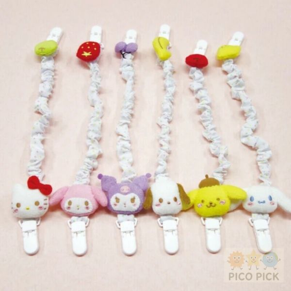 日本直送｜正版Sanrio 造型雙頭夾/奶嘴夾/Hello Kitty/Melody/庫洛米/布丁狗/帕恰狗/大耳狗 