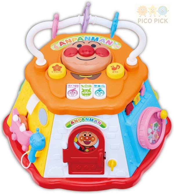 日本直送 【ANPANMAN 麵包超人】多功能育樂遊戲盒｜7面設計・育樂互動｜適用8個月～3歲 