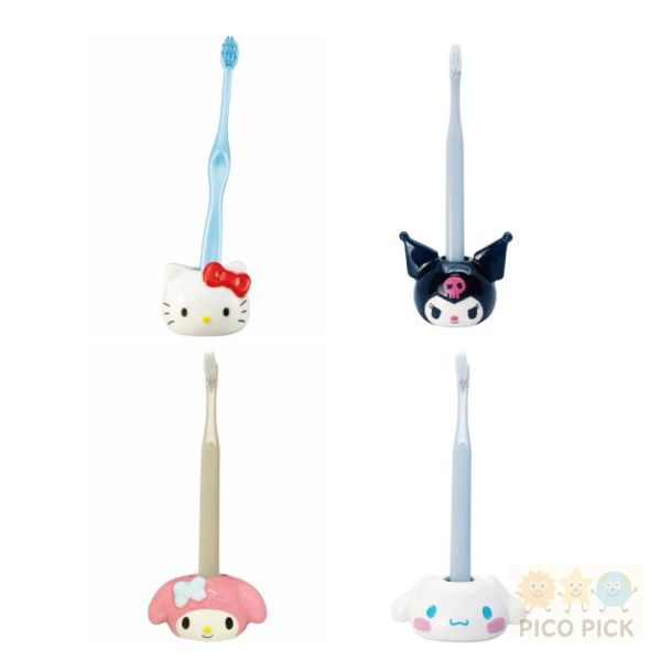 日本三麗鷗 陶瓷牙刷架｜Hello Kitty／美樂蒂／酷洛米／大耳狗 