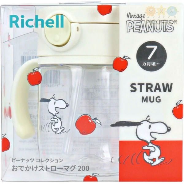 日本直送 Richell × SNOOPY 史努比吸管水壺系列｜防漏設計 Tritan 安全材質｜禮盒款/單品可選 SNOOPY 吸管水壺、Richell 學習水杯、寶寶學飲杯、幼兒水杯 Tritan、防漏水壺、SNOOPY 禮盒、彌月禮物推薦