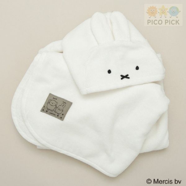 日本｜Branshes × 米飛兔 MIFFY / Boris 聯名連帽浴袍｜寶寶浴巾 披肩 哄睡毛毯 均碼 Branshes 米飛兔 浴袍、Boris 寶寶浴巾、米飛兔 披肩、日本嬰兒毛毯、日本童裝代購
