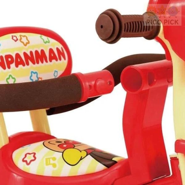 日本直送｜日本正版ANPANMAN 麵包超人 三輪車（附安全護欄・推桿・遮陽棚） 