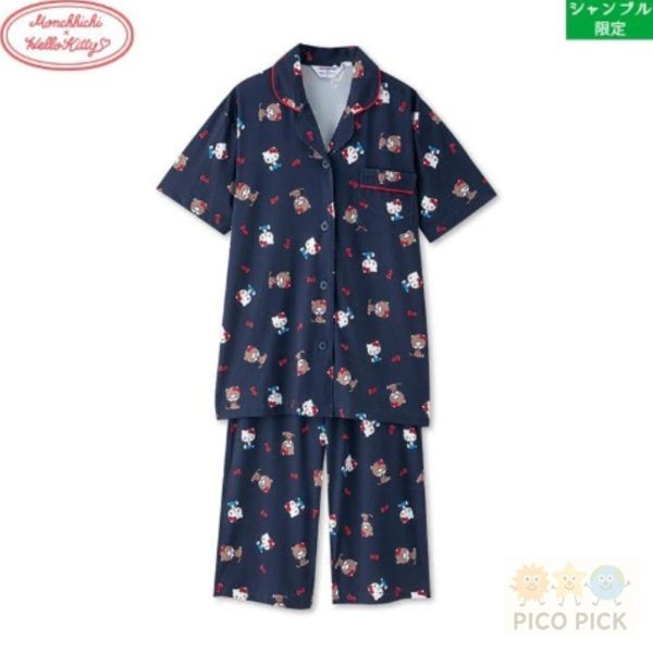 日本 Monchichi x Hello Kitty聯名睡衣 