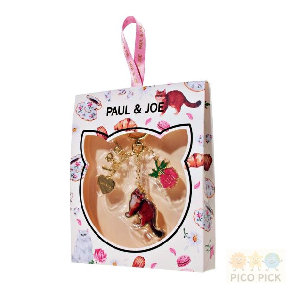 現貨+預購 日本正版PAUL & JOE 貓咪琺瑯吊飾鑰匙圈（4款可選） 