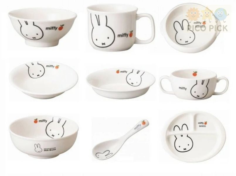 【日本製正版 Miffy 米飛兔蘋果系列｜磁器餐具 單入販售】 
