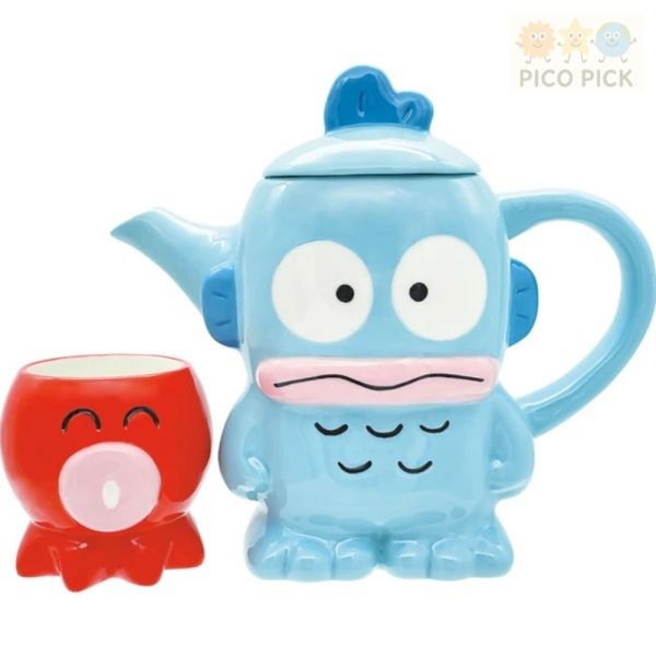 日本正版 Sanrio 人魚漢頓 餐具系列（湯飯碗／茶壺組／拉麵湯碗） 