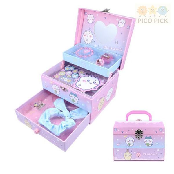 日本 角落生物 豪華三層化妝盒 收納盒 藏寶盒 飾品收納 