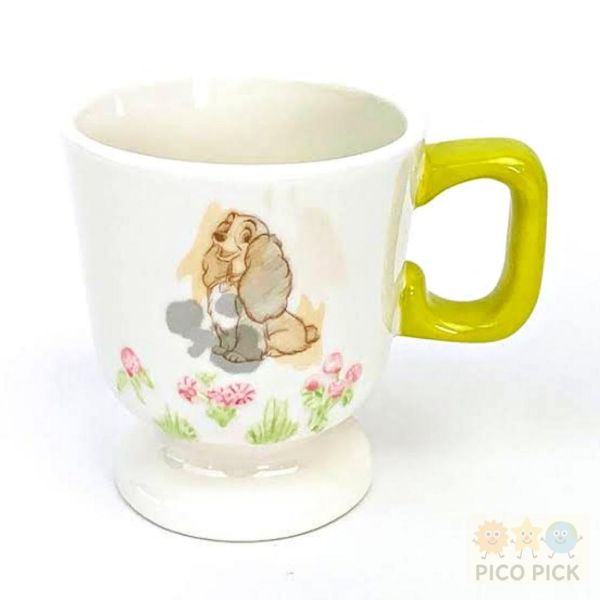 日本直送｜迪士尼 瑪麗貓 Marie /小姐與流氓 浮雕花朵系列 馬克杯 / 圓盤 下午茶餐具組 立體浮雕 