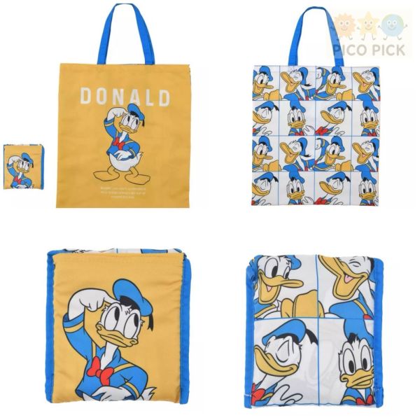 日本直送｜迪士尼Disney角色折疊環保購物袋｜米奇/唐老鴨/布魯托/冰雪奇緣/史迪奇/黛西/小姐與流氓/高飛/灰姑娘貓 