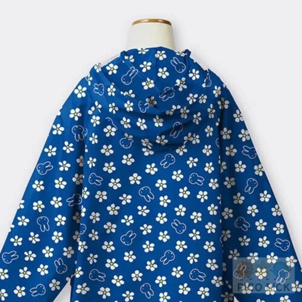 日本直送 【Miffy】兒童雨衣附收納袋（花朵圖樣／兩尺寸可選） 米菲 