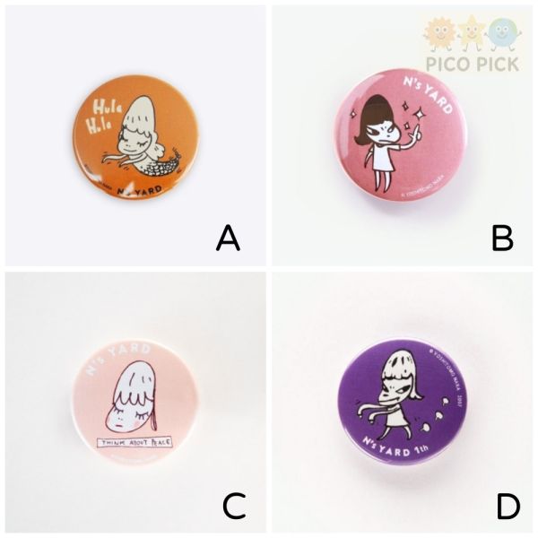 日本空運｜奈良美智 官方正版徽章別針（小款 ／大款 ） 