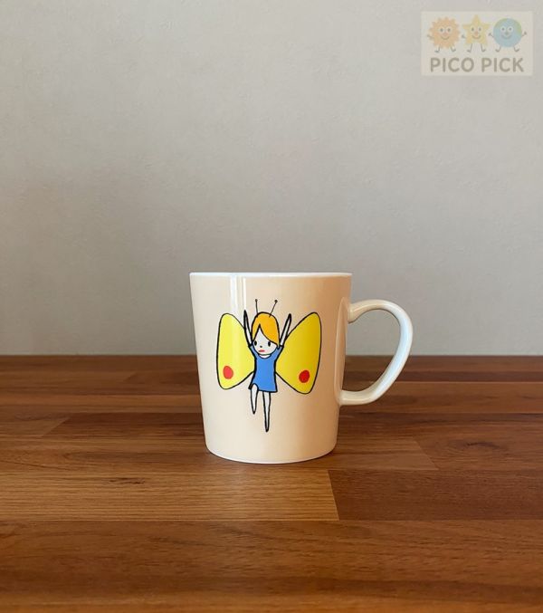 日本直送｜日本官方正版奈良美智 × ARABIA 蝴蝶女孩馬克杯 
