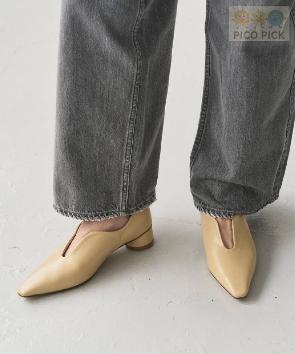 日本直送｜Le Talon 深口方頭低跟鞋（3色可選） 