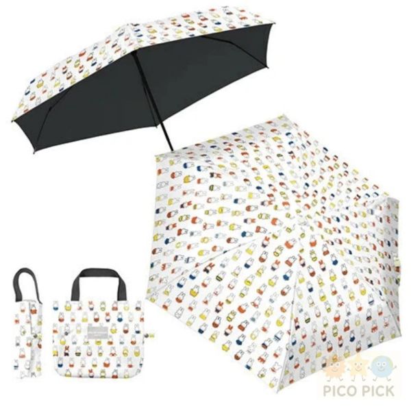 日本 直送 【Miffy 70週年限定】日本正版遮光99.9% 晴雨兩用折疊傘（附防潑水2WAY提袋） 