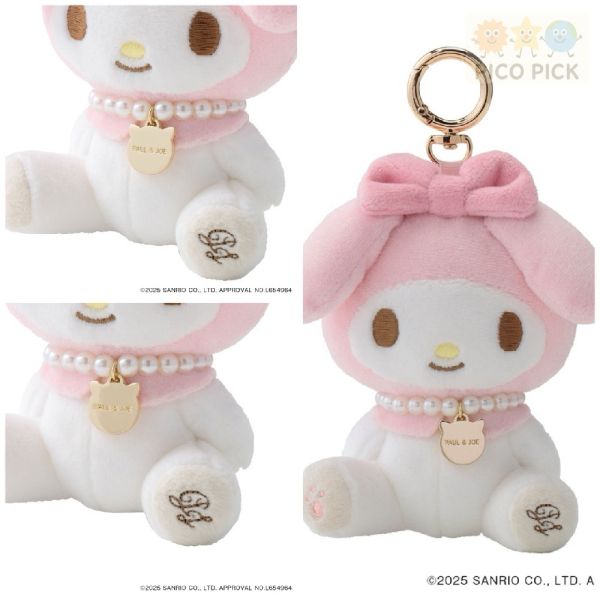 日本 Paul & Joe × My Melody / NOUNETTE 貓咪造型 吊飾娃娃＆收納包 Paul & Joe 聯名、My Melody 吊飾、NOUNETTE 收納包、Sanrio 娃娃、日本正版授權、可愛掛飾