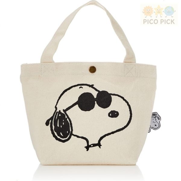 日本直送｜正版SNOOPY 史努比帆布迷你托特包／午餐包／手提包 