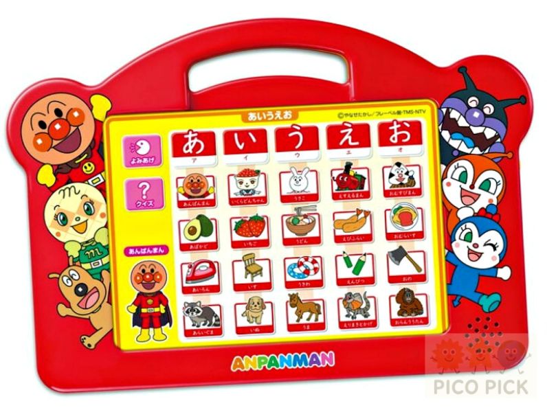 2025九月新入荷日本正版Anpanman麵包超人 觸控學習平板｜16大主題 × 24張學習卡 × 900題互動問答 