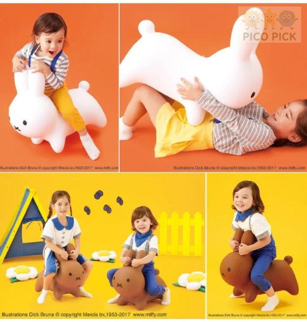 日本直送｜IDES 正版MIFFY 跳高高 米菲兔兔椅 香氛款 充氣跳跳馬｜大號 