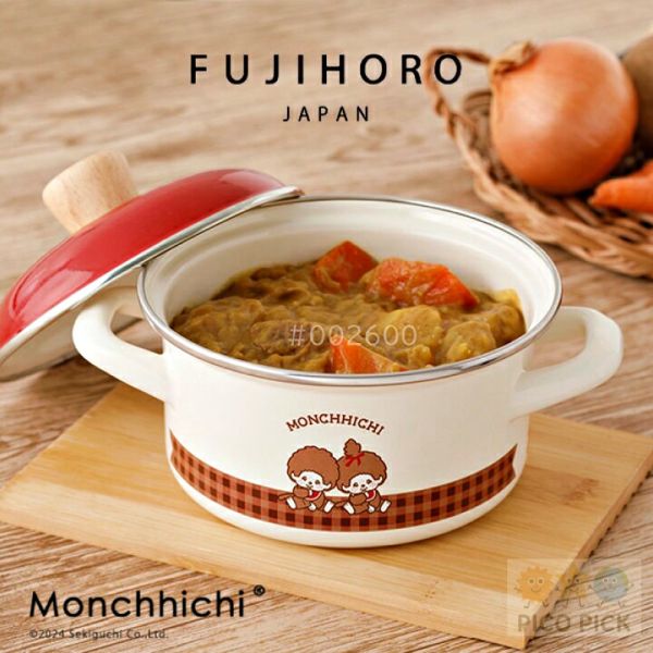 日本FUJIHORO 富士琺瑯 × Monchhichi 琺瑯餐廚系列 ｜馬克杯／手沖壺／牛奶鍋／湯鍋／焗烤皿／保鮮盒／味噌罐｜琺瑯鍋｜可直火加熱｜廚房收納 