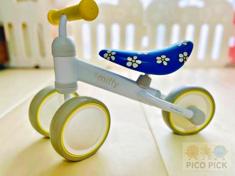 日本正版｜miffy × D-bike mini wide｜米飛兔寶寶平衡滑步車｜學步玩具 滑行練習 手推車 