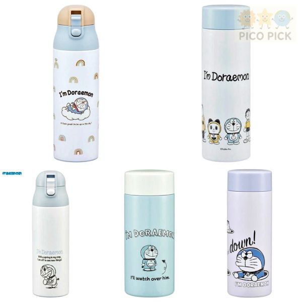 日本直送 小叮噹Doraemon 保溫瓶｜不鏽鋼隨行杯｜保溫杯｜250ml／300ml／350ml／500ml 四種容量 哆啦A夢保溫瓶, Doraemon隨行杯, 日本正版保溫杯, 不鏽鋼保溫瓶, Doraemon彈跳蓋水壺, 哆啦A夢隨行水杯