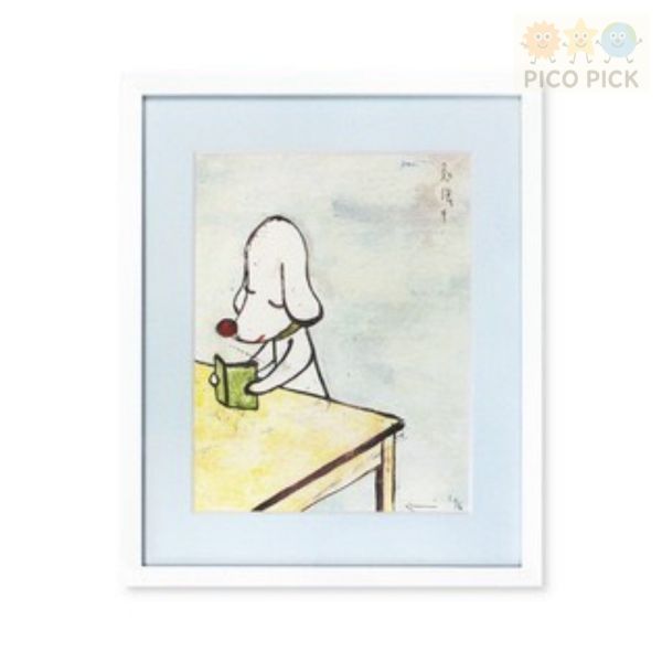 日本【Yoshitomo Nara 奈良美智】特別額裝版海報（手旗信號少女/狗狗）附原裝表框 