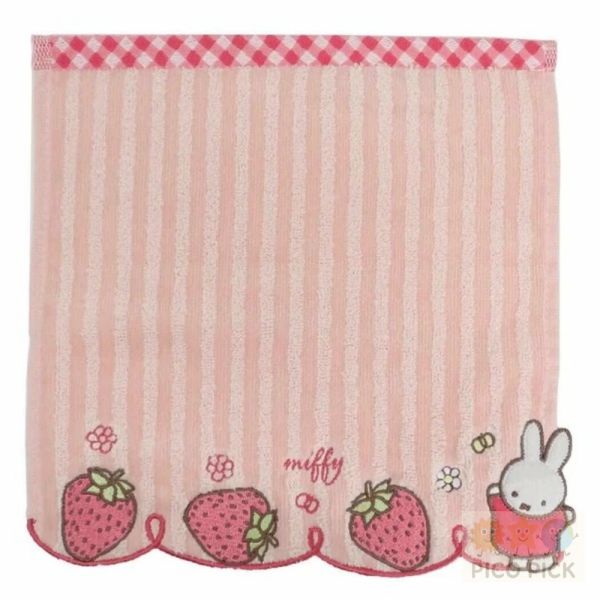 日本直送｜Miffy草莓造型方巾（3入組） 