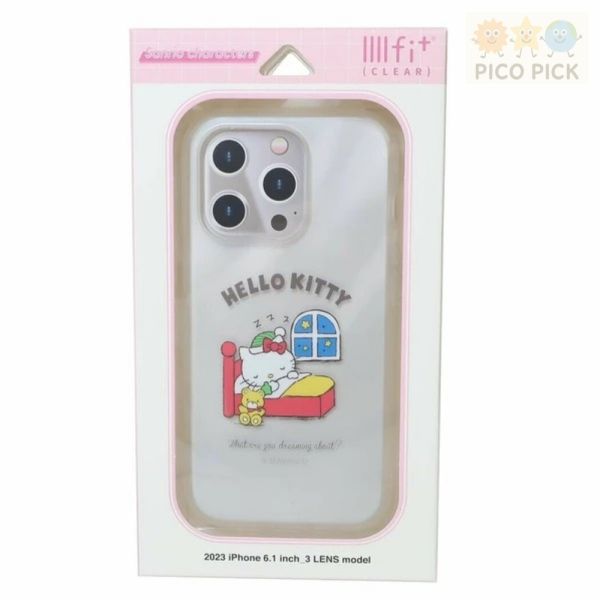 日本正版｜Sanrio 三麗鷗 iPhone 15 Pro透明邊框手機保護殼（6.1吋 三鏡頭） 