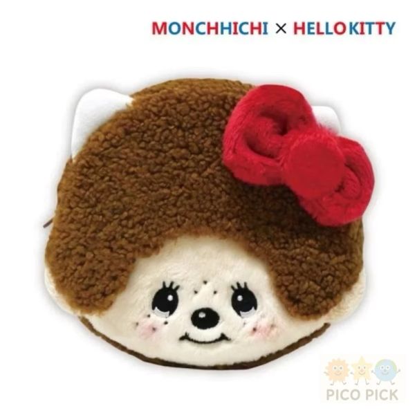 日本直送 夢幻聯名Monchichi x Hello Kitty 限定發售系列商品 化妝包/吊飾/斜背小包 