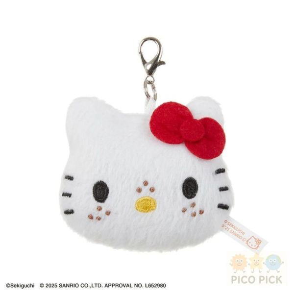 日本 直送 50週年限定 Monchhichi × Hello Kitty 絨毛吊飾組 