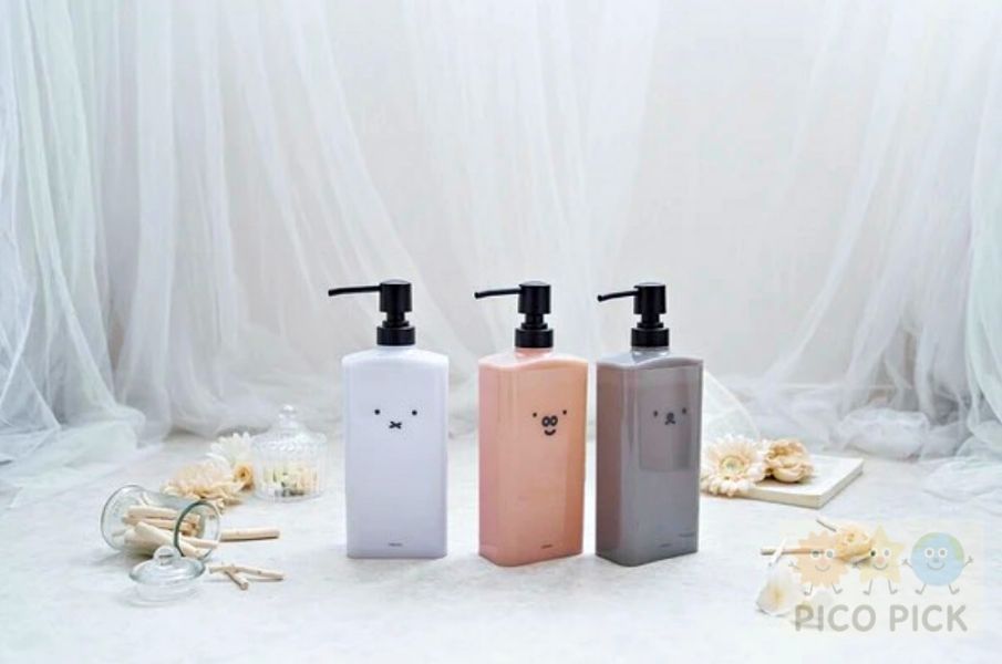 日本正版｜Miffy 米飛兔 × Boris 小熊 × Grunty 沐浴按壓瓶|可愛洗髮乳罐・補充瓶・浴室收納好物 