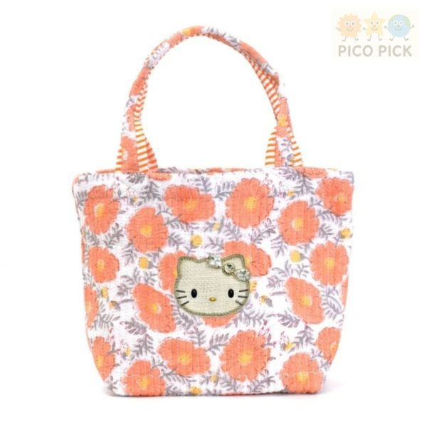 日本品牌聯名｜正版Hello Kitty × MAYGLOBE 印花手提包 